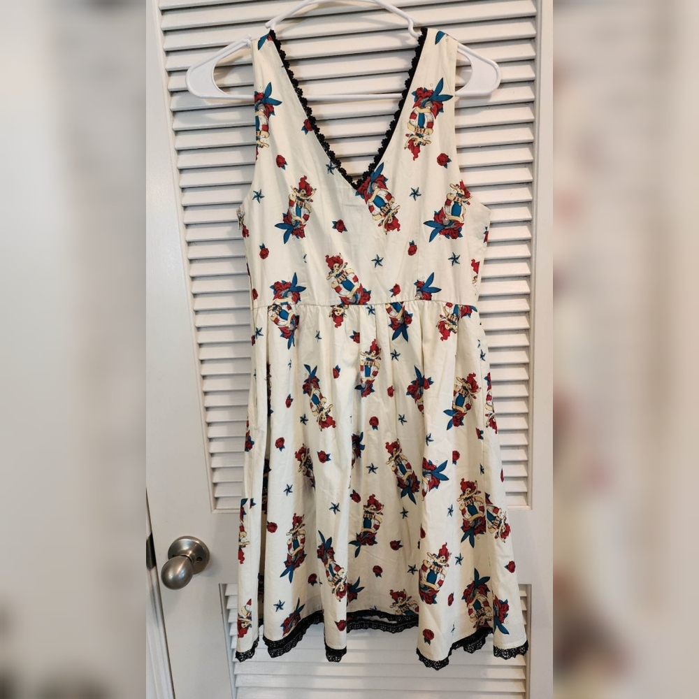 Hottopic pinup ariel dress medium